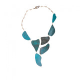 Patina Leaf Necklace Turquoise