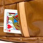 Jack Gomme LAMI Linen Backpack in Havana - Big Bag NY