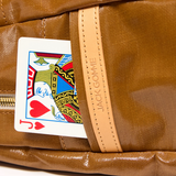 Jack Gomme LAMI Linen Backpack in Havana - Big Bag NY