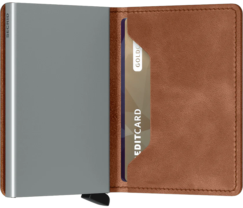 Secrid Slimwallet in Vintage Leather Cognac - Big Bag NY