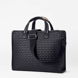 MZ Wallace Medium Woven Box Tote Black