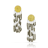 Deco Tangle Earrings Luxe Edition in Pyrite