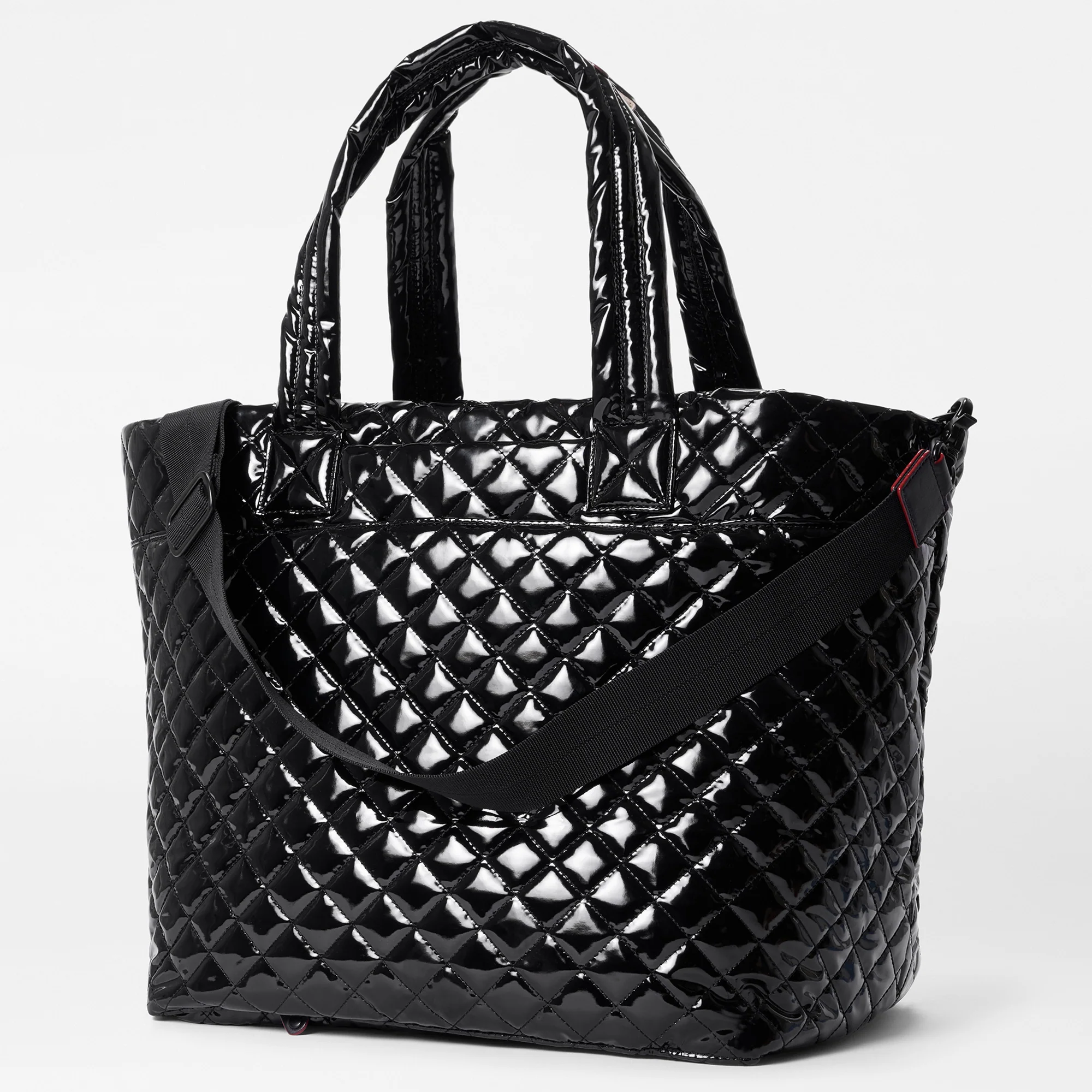 MZ Wallace Large Metro Tote Deluxe Black Lacquer - Big Bag NY
