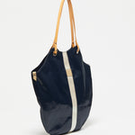 Jack Gomme FLORES Linen Tote Bag Deep Navy Pearl - Big Bag NY