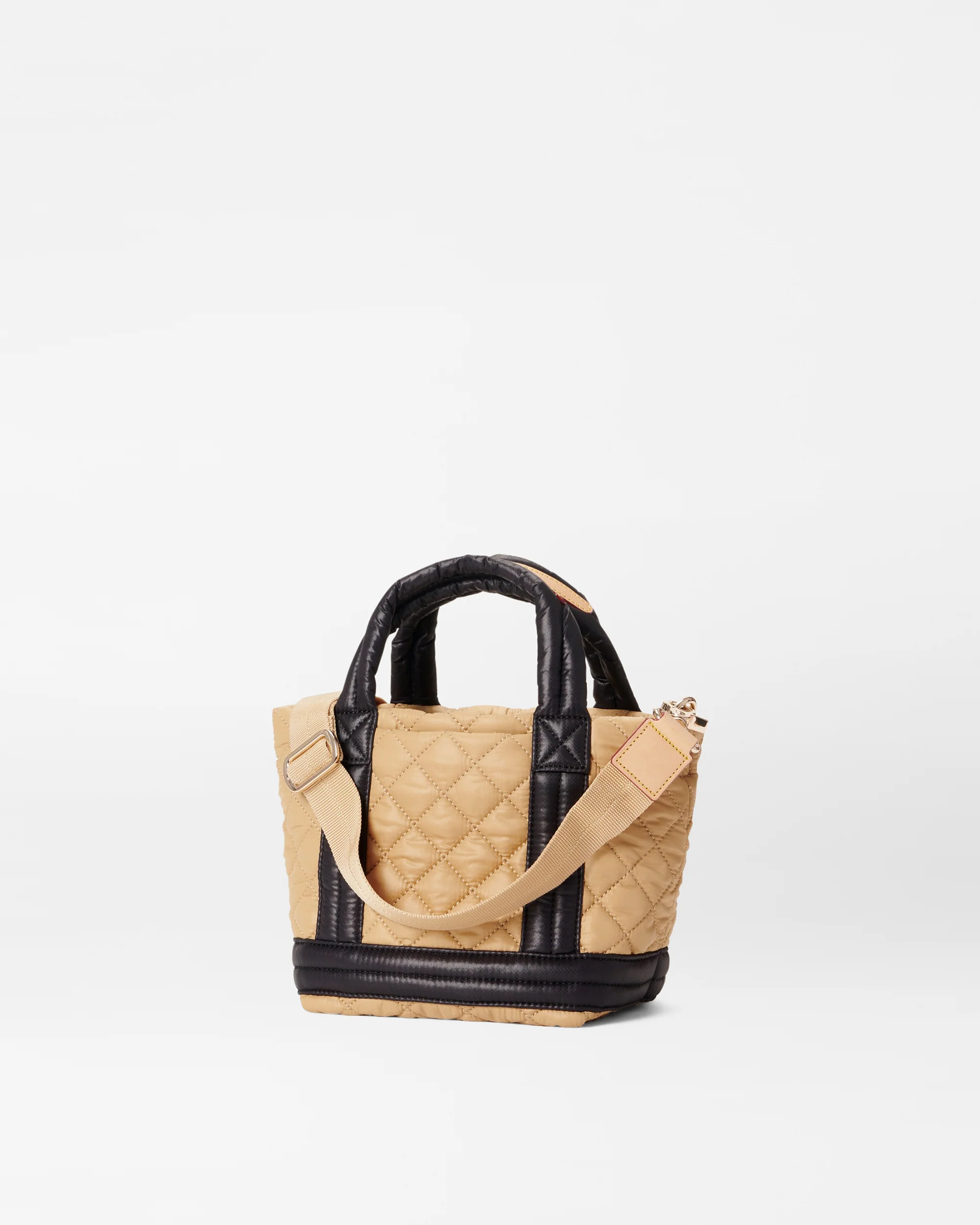 MZ Wallace Mini Empire Tote in Camel and Black - Big Bag NY