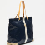 Jack Gomme PICO Large Linen Tote Bag Deep Navy and Pearl - Big Bag NY