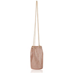 Whiting and Davis Mini Bucket Bag Rose Gold - Big Bag NY