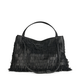 VISONA Diletta Nappa Fringe Large Shoulder Bag - Big Bag NY