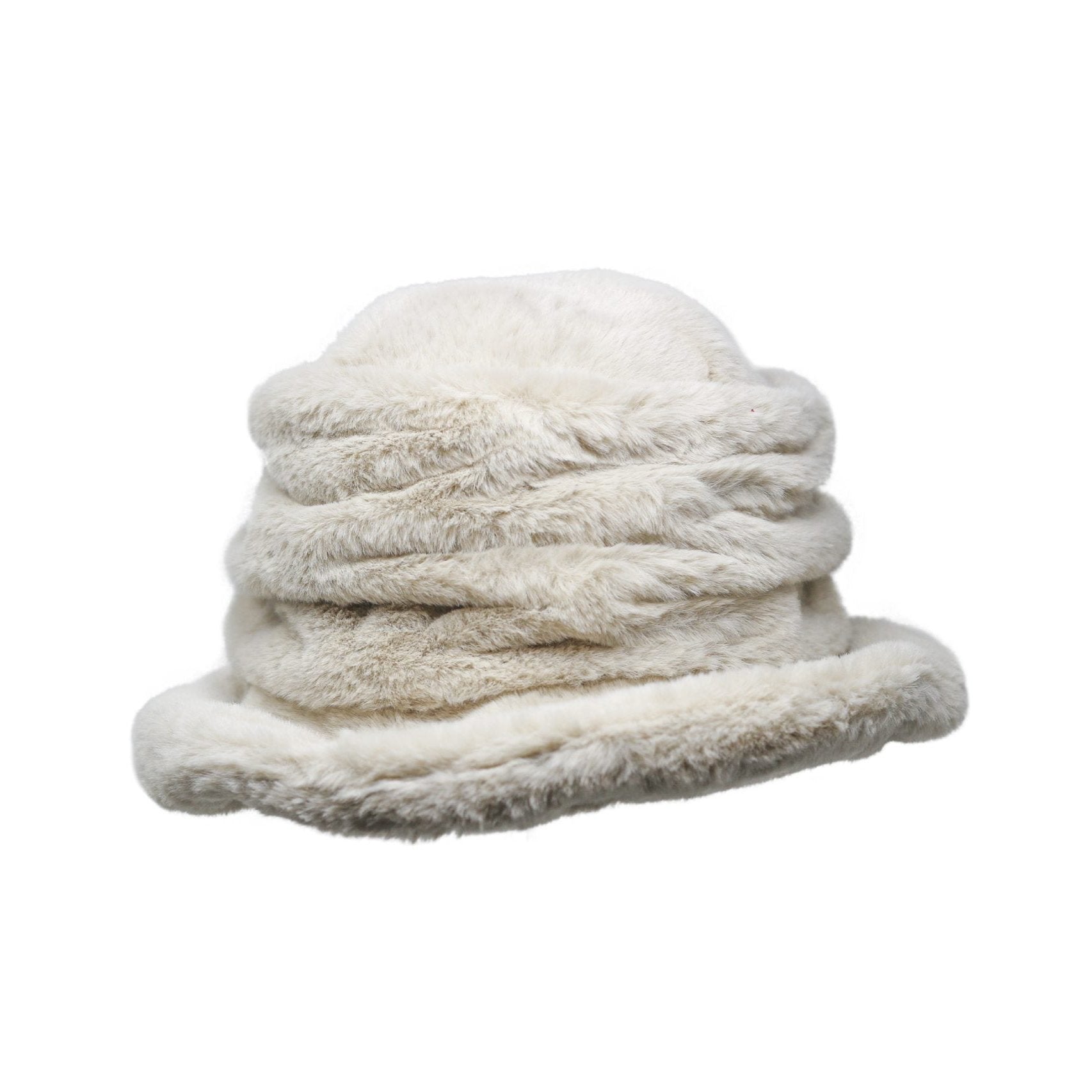 Grevi Faux Fur Plush Cloche - Big Bag NY