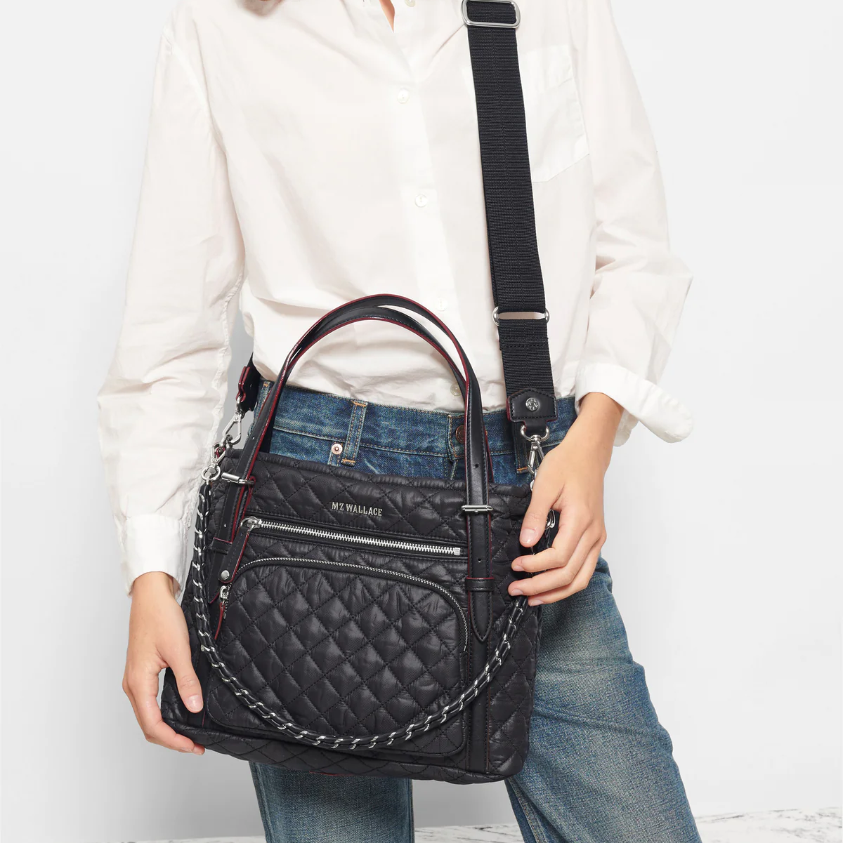 MZ Wallace Crosby Everywhere Tote Black - Big Bag NY
