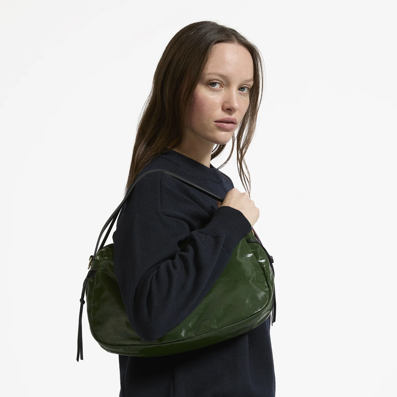 Jack Gomme LEBOWL Linen Bowling Bag in Cypress - Big Bag NY