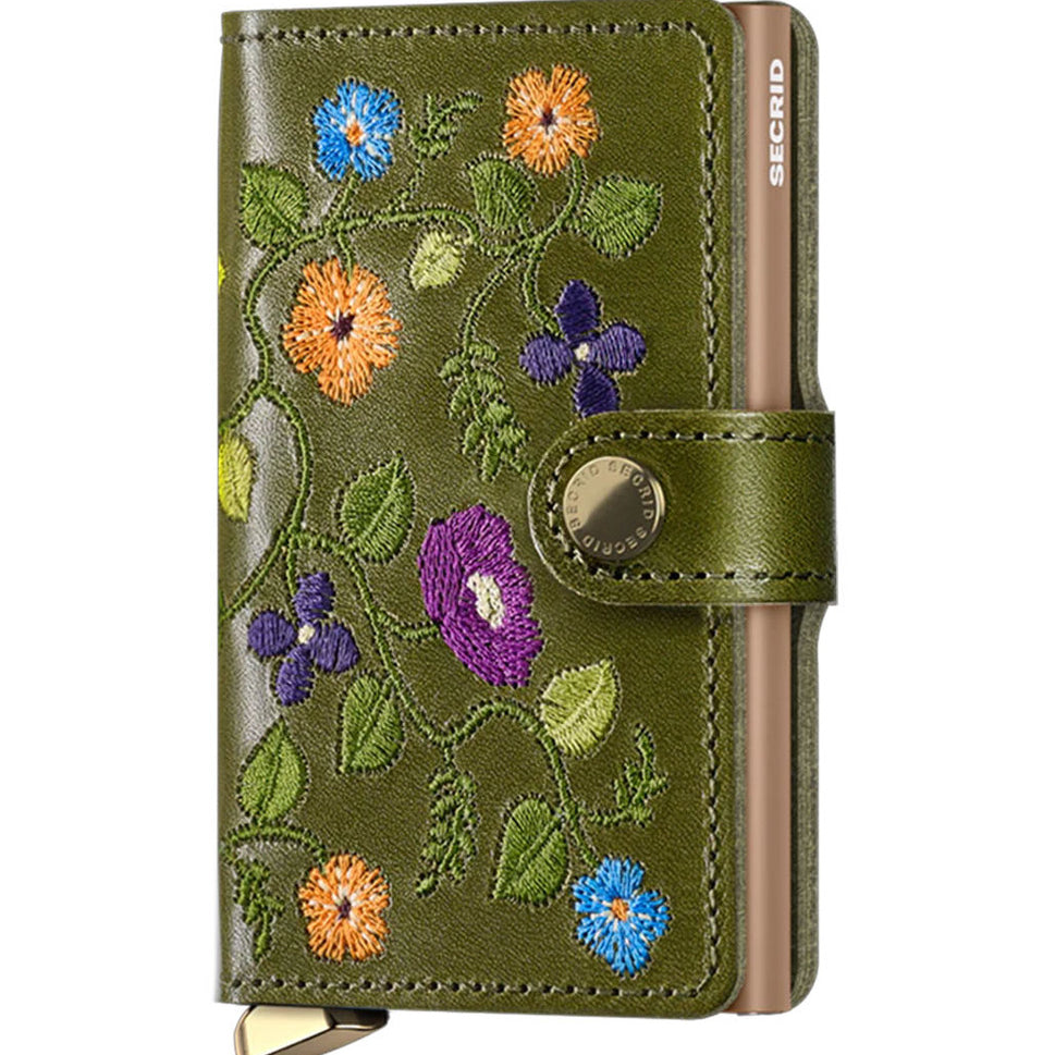 Premium Miniwallet in Stitch Floral