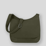 Ateliers Foures ARTEMIS medium Crossbody Bag with Flap B 314 Kaki Olive - Big Bag NY