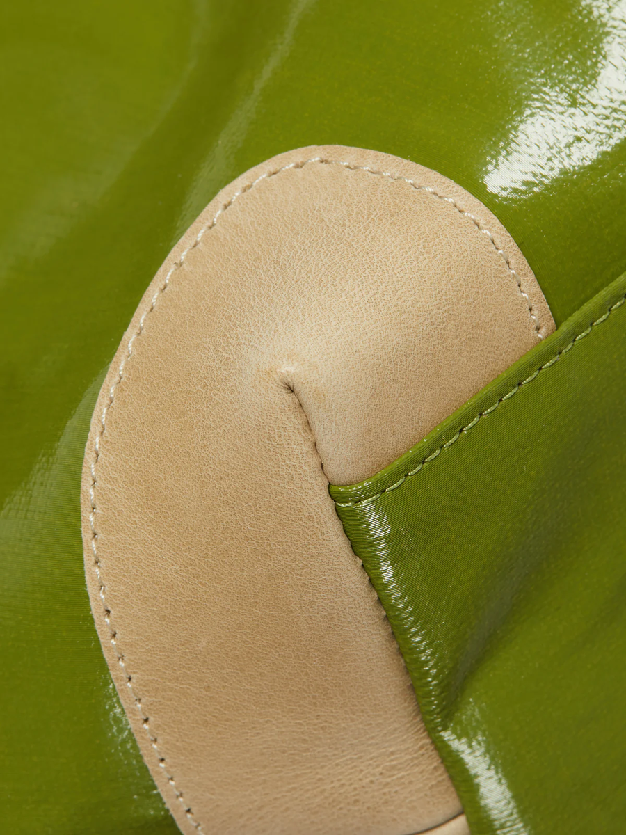 Jack Gomme ARTI Linen Messenger Bag Green - Big Bag NY