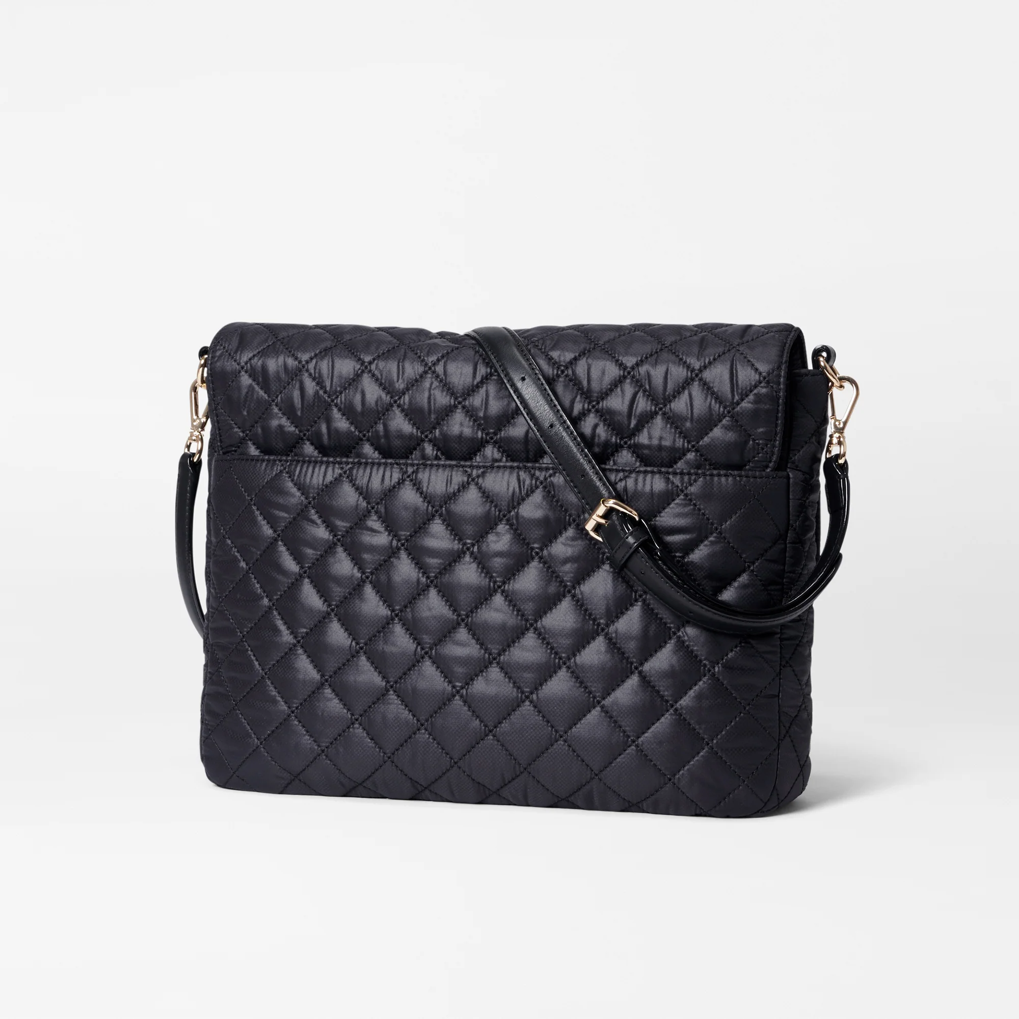 MZ Wallace Large Crosby Lock Crossbody Black - Big Bag NY