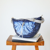 Brontibay Mimi Glam Hobo Bag Sapphire Blue- Big Bag NY