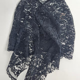 Lace Shawl Coverup in Black - Big Bag NY