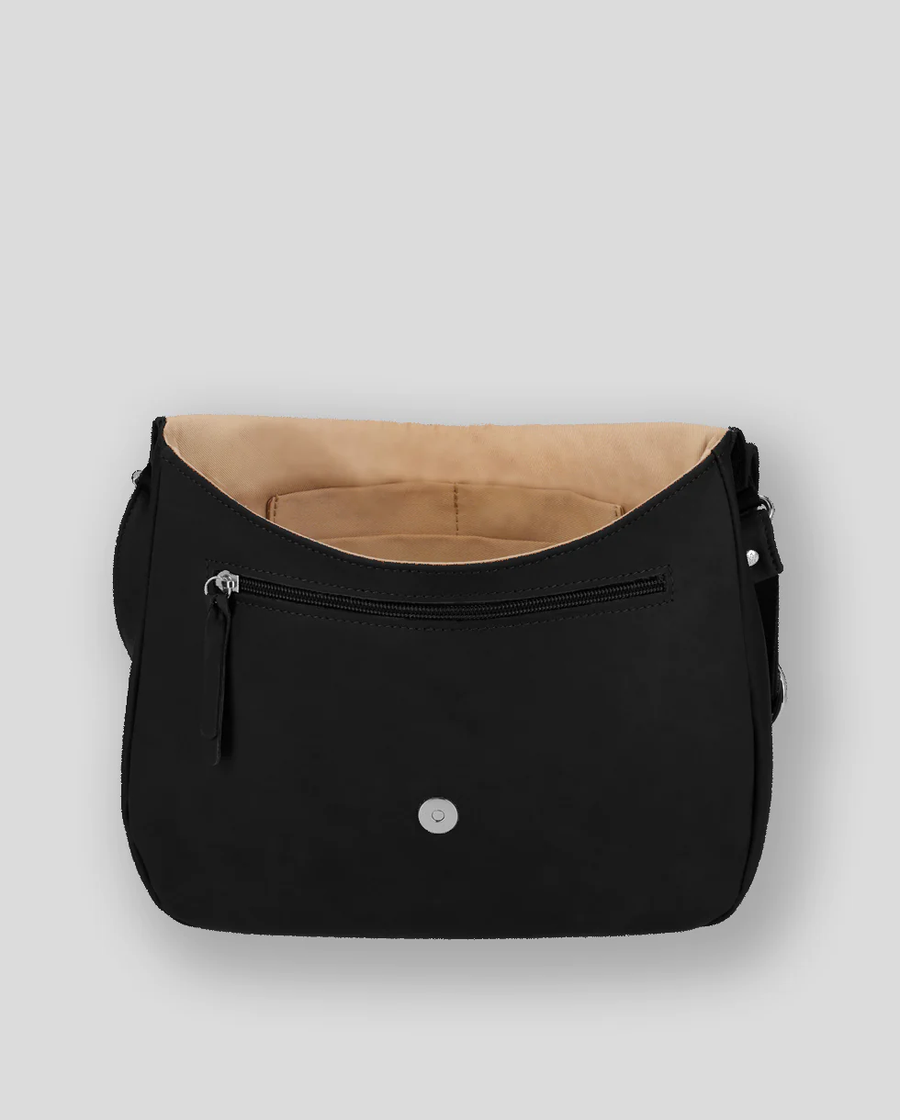 Ateliers Foures ARTEMIS medium Crossbody Bag with Flap B 314 Noir Black - Big Bag N