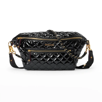 MZ Wallace Crosby Crossbody Sling Black Lacquer - Big Bag NY