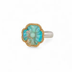 Amali Carved Flower Ethiopian Ring - Big Bag NY