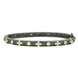 Clover Jungle Bangle Black Gold