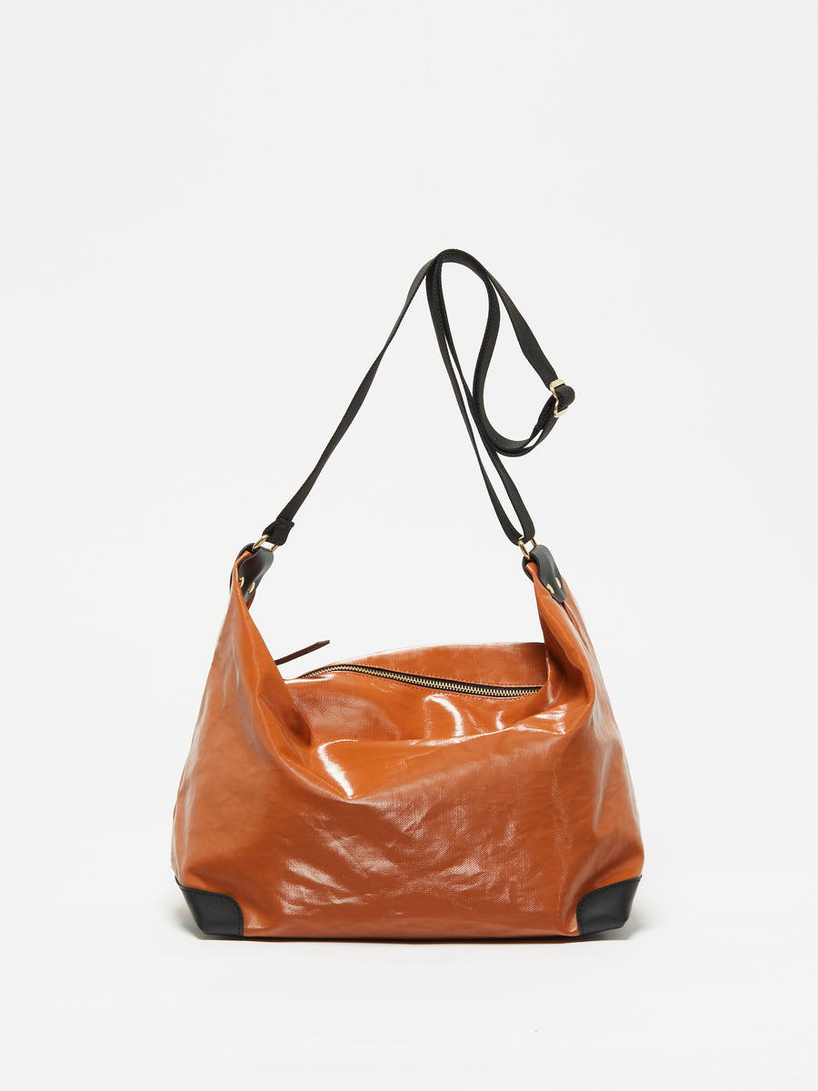 Jack Gomme ARTI Linen Messenger Bag Pecan - Big Bag NY