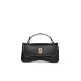 Plinio Visona Siena Mini Turnlock Crossbody Bag Black - Big Bag NY