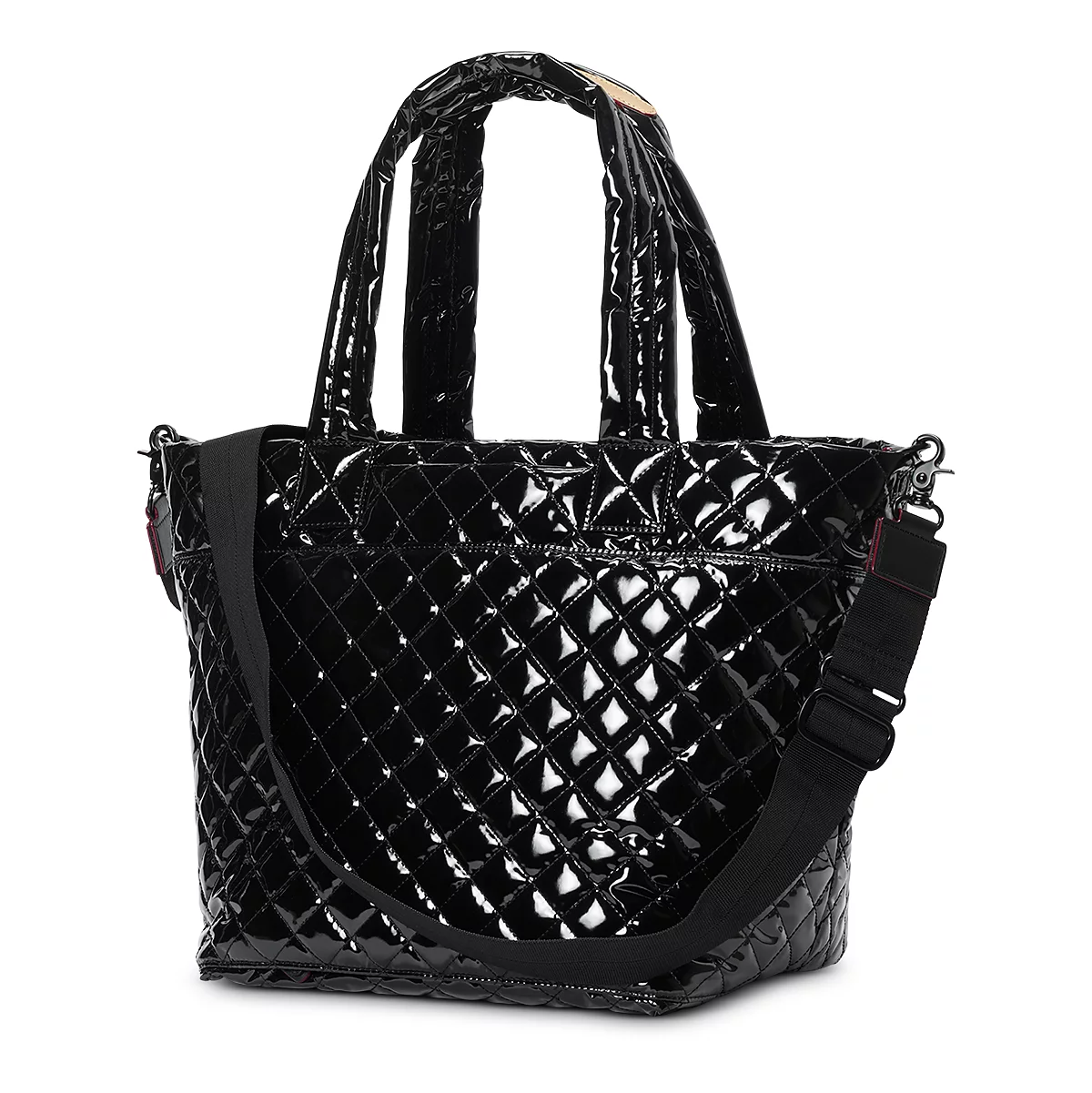 MZ Wallace Medium Metro Tote Deluxe Black Lacquer - Big Bag NY