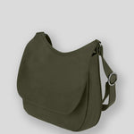 Ateliers Foures ARTEMIS medium Crossbody Bag with Flap B 314 Kaki Olive - Big Bag NY