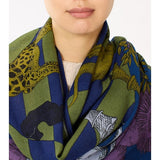 Magnus Wool Scarf in Moss