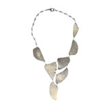 Patina Leaf Necklace Gold