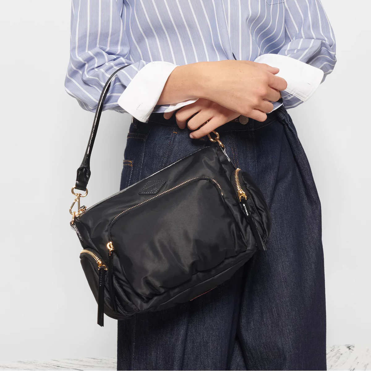 MZ Wallace Chelsea Crossbody Bag Black - Big Bag NY