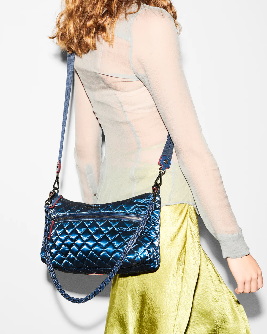 Crosby large 2025 logo shoulder bag