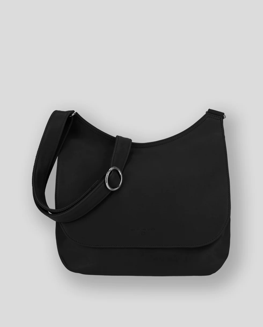 Ateliers Foures ARTEMIS medium Crossbody Bag with Flap B 314 Noir Black - Big Bag NY