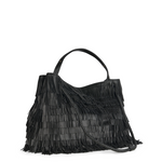 VISONA Diletta Nappa Fringe Large Shoulder Bag - Big Bag NY
