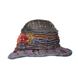 Velvet Liberty Paisley Print Cloche Hat