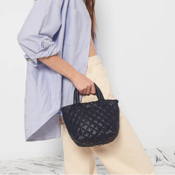 MZ Wallace Micro Metro Tote Deluxe Black - Big Bag NY