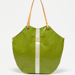 Jack Gomme FLORES Linen Tote Bag Green Pearl - Big Bag NY