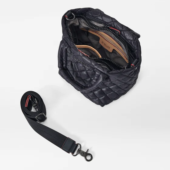 MZ Wallace Micro Metro Tote Deluxe Black - Big Bag NY