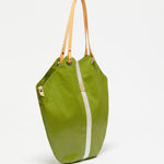 Jack Gomme FLORES Linen Tote Bag Green Pearl - Big Bag NY