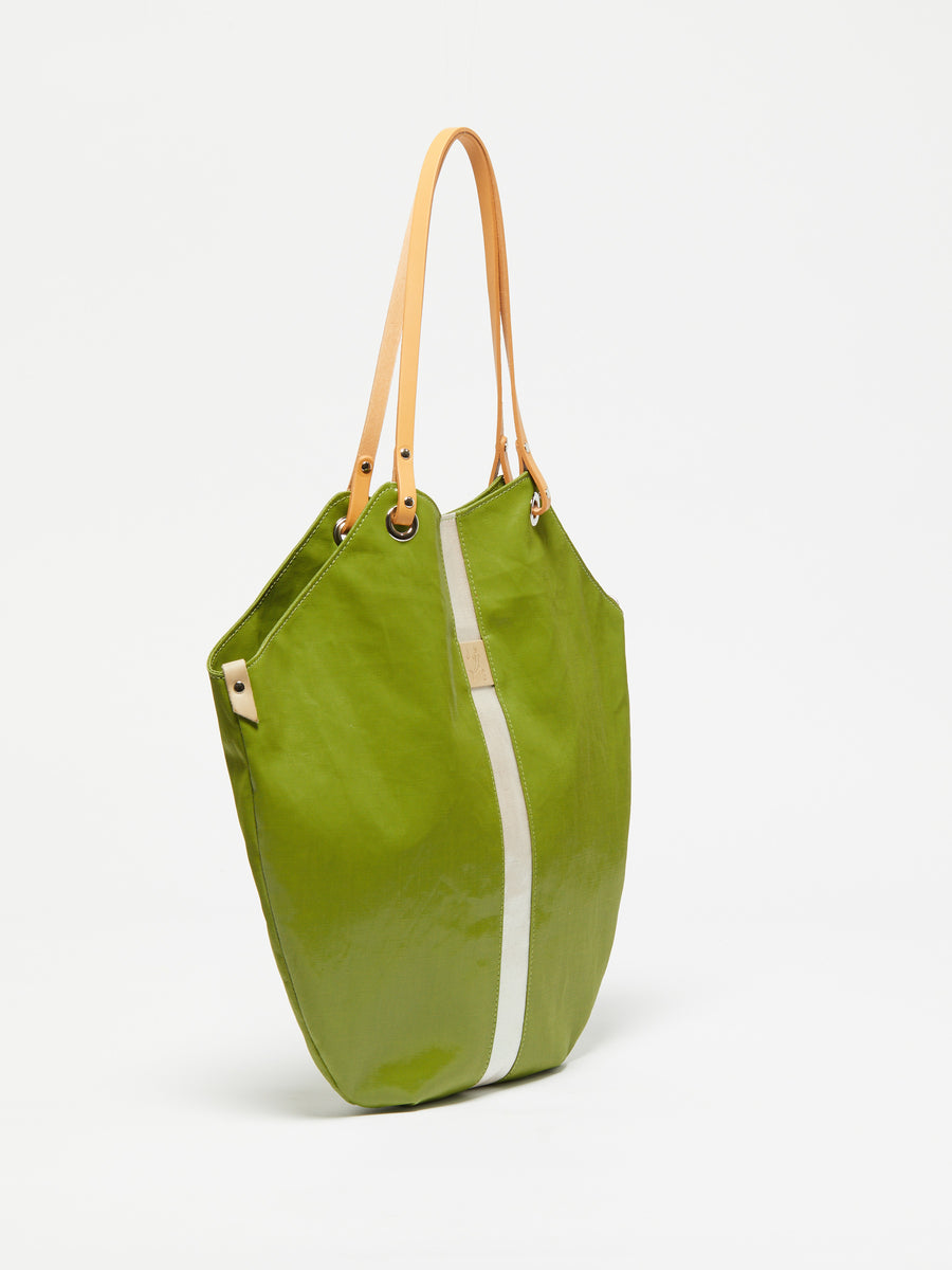 Jack Gomme FLORES Linen Tote Bag Green Pearl - Big Bag NY