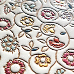 Kinkarakobana Small Golden Flowers Thin Card Case - Big Bag NY