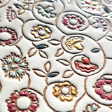 Kinkarakobana Small Golden Flowers Thin Card Case - Big Bag NY