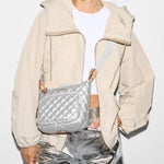 Metro Scout Deluxe Crossbody in Matte Silver - Big Bag NY