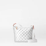 Metro Scout Deluxe Crossbody in Matte Silver - Big Bag NY