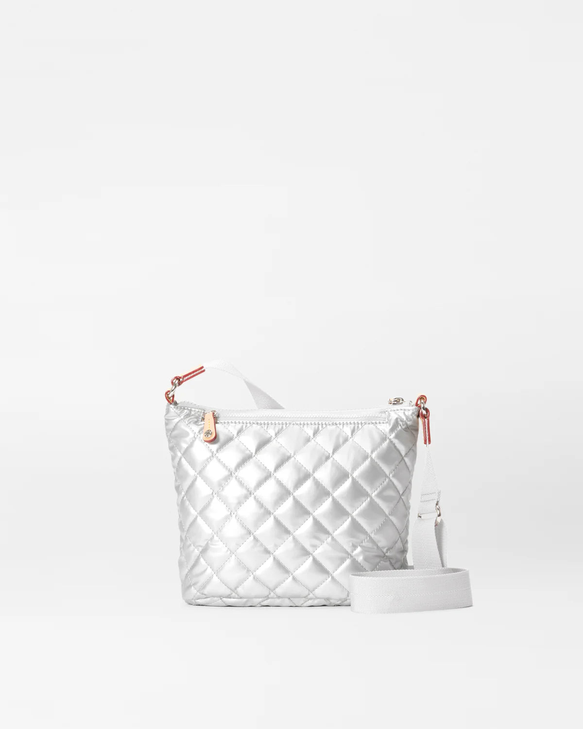 Metro Scout Deluxe Crossbody in Matte Silver - Big Bag NY