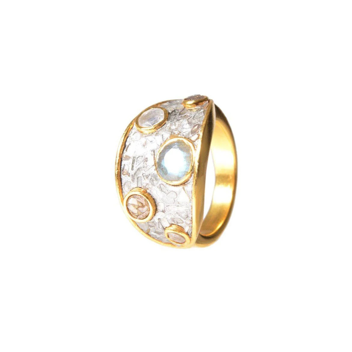 Shana Gulati Nimos Yes 18K Gold Vermeil Ring - Big Bag NY