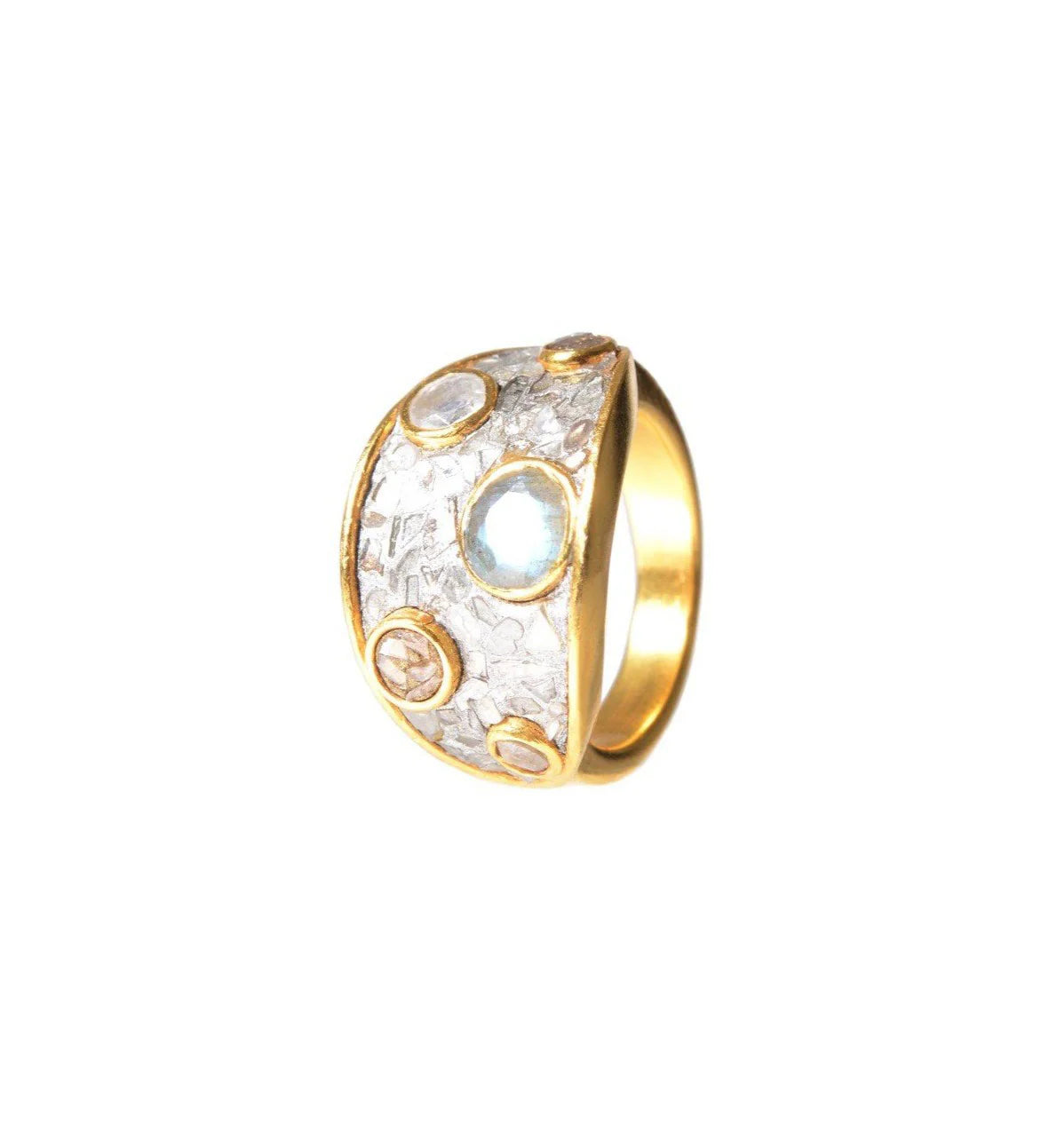 Shana Gulati Nimos Yes 18K Gold Vermeil Ring - Big Bag NY