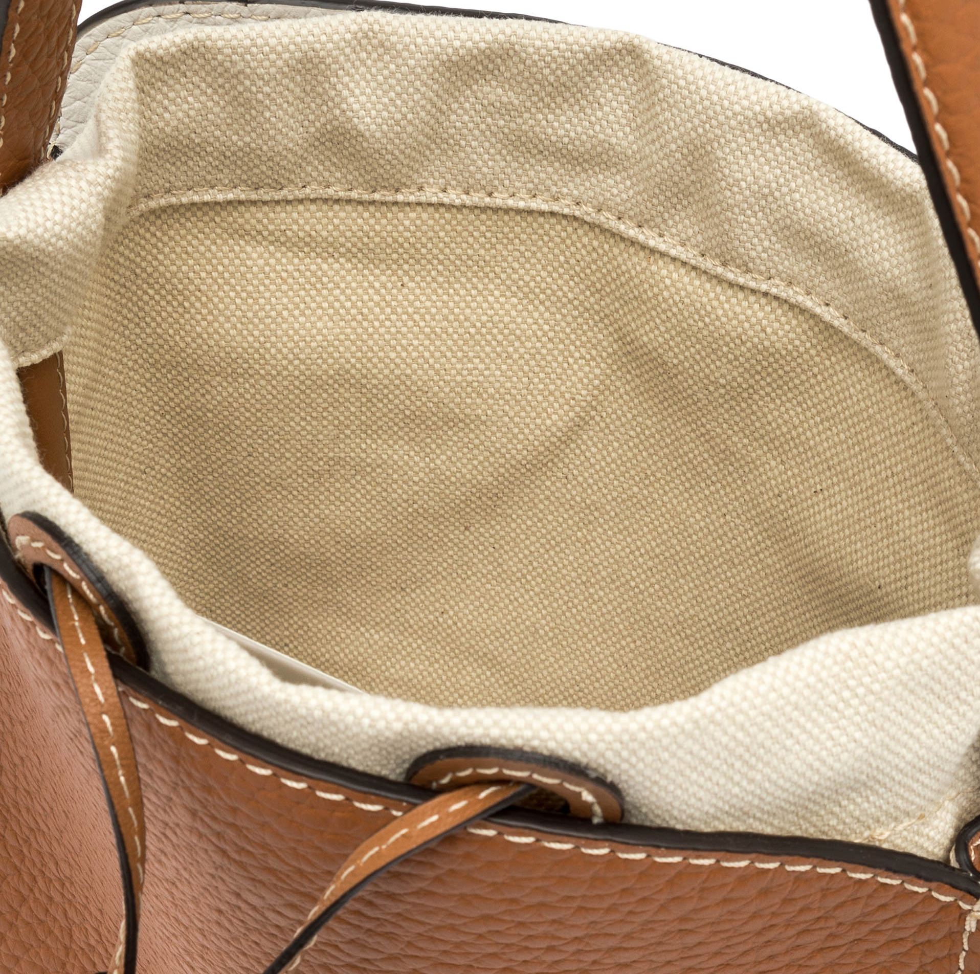 Gianni Chiarini Asia Leather Mini Tote with Drawstring Insert - Big Bag NY 