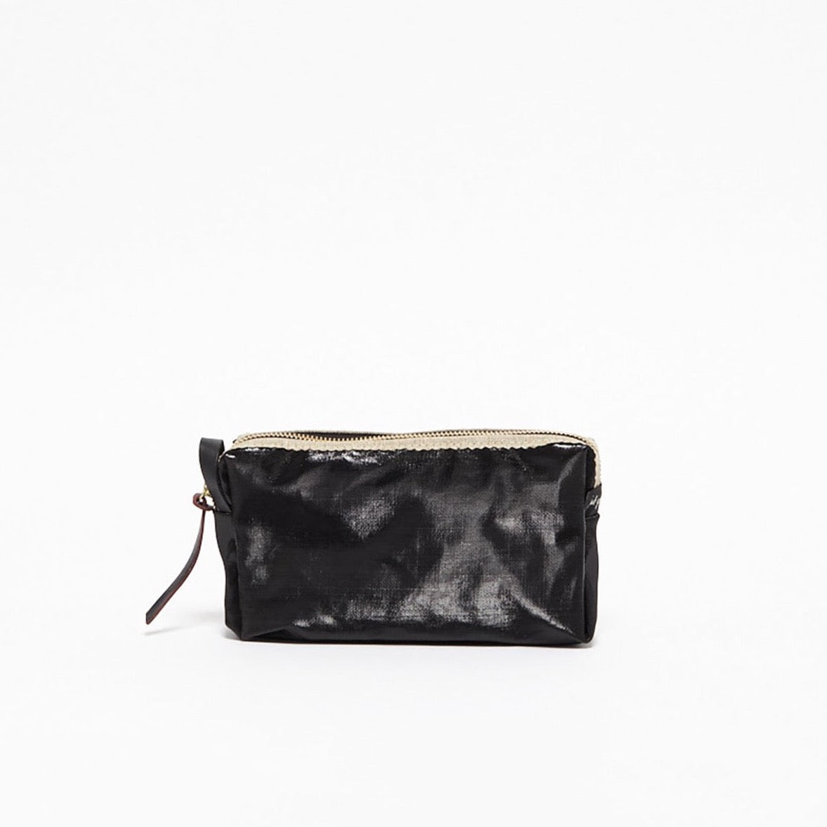 Jack Gomme BLUSH Linen Cosmetic Pouch Noir Black - Big Bag NY